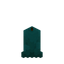 Large Cyan Candle