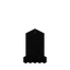 Large Black Candle