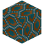 Hexagonical Orange Glazed Terracotta