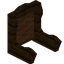 Brown Dark Oak Fancy Seat Back