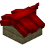 Red Longer Top Roof Block (Birch)