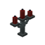 Red Silver Candelabra
