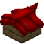 Red Longer Top Roof Block (Oak)