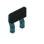 Gray Blue Bioshroom Raised Seat Back