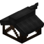 Black Longer Top Flat Roof Block (Framed)