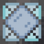 Large Diamond Blue Stained Glass Pane