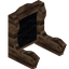 Black Fir Fancy Seat Back