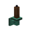 Waxed Oxidized Brown Copper Wall Candle