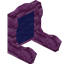 Blue Pink Bioshroom Fancy Seat Back