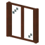 Rectangle Stripped Acacia Window