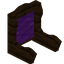 Purple Dark Oak Fancy Seat Back