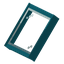 Cyan Concrete Attic Roof