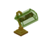 Lime Fancy Gold Lamp