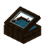 Light Blue Dark Oak Display Case