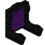 Purple Ebony Fancy Seat Back
