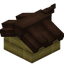 Brown Longer Top Roof Block (Bamboo)
