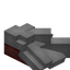 Light Gray Longer Roof Slab (Mangrove)