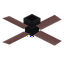 Cherry Dark Ceiling Fan