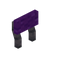 Purple Archwood Raised Seat Back
