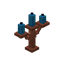 Light Blue Copper Candelabra