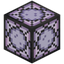 Arched Purple Stained Glass Pillar