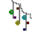 Twinkling MulticoloredIcicle Lights (Diagonal Right)