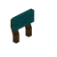 Cyan Spruce Raised Seat Back