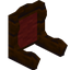 Red Edelwood Fancy Seat Back