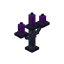 Purple Iron Candelabra