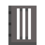 Locked Industrial Iron Door