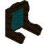 Cyan Dark Oak Fancy Seat Back