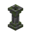 Mossy Stone Bricks Standing Torch - L