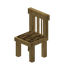 Stripped Oak Striped Chair