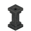Polished Andesite Standing Torch - L