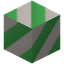 Green Candy Cane Block