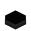 Black Concrete Hopper Botany Pot