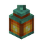 Orange Waxed Oxidized Copper Lantern