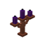 Purple Copper Candelabra
