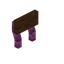 Brown Pink Bioshroom Raised Seat Back