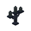Gray Iron Candelabra