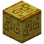 Runic Carved Raw Gold Block