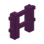 Magenta Plastic Barrier