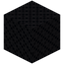 Cross Haired Black Wool