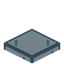 Cyan Glass Trapdoor