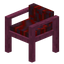 Stripped Crimson Modern Chair