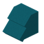 Cyan Concrete Steep Base Roof