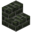 Cracked Verdant Brick Stairs
