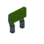 Lime Bloom Raised Seat Back