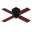 Mangrove Dark Ceiling Fan