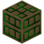 Green Chiseled Wood Pillar